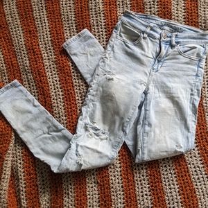 Distressed American Eagle Jeans size 0